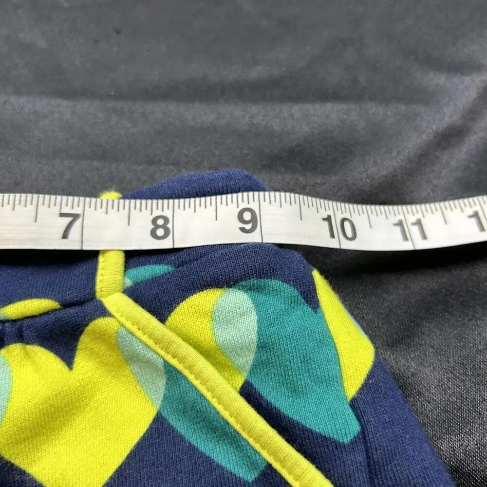 Crazy 8 GIRLS Blue Skirt with Green Hearts Size 5T